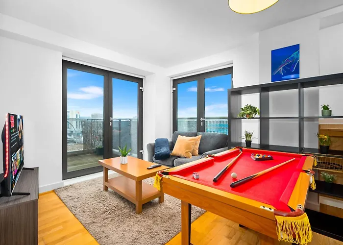 Central Flat Pool Table Balcony